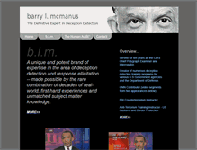 Tablet Screenshot of barrylmcmanus.com